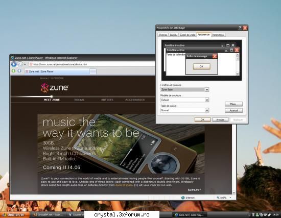 2.zune desktop download here visual styles windows xp