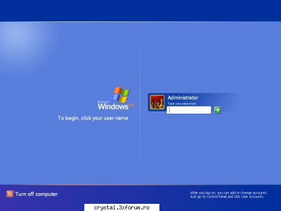 xp logon windows xp